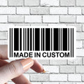 Made in "Insert Text" Custom Text Sticker -Pick Your City, State, Country
