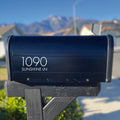 Modern Mailbox Numbers Design Mailbox Decal and Street Name Vinyl Decal