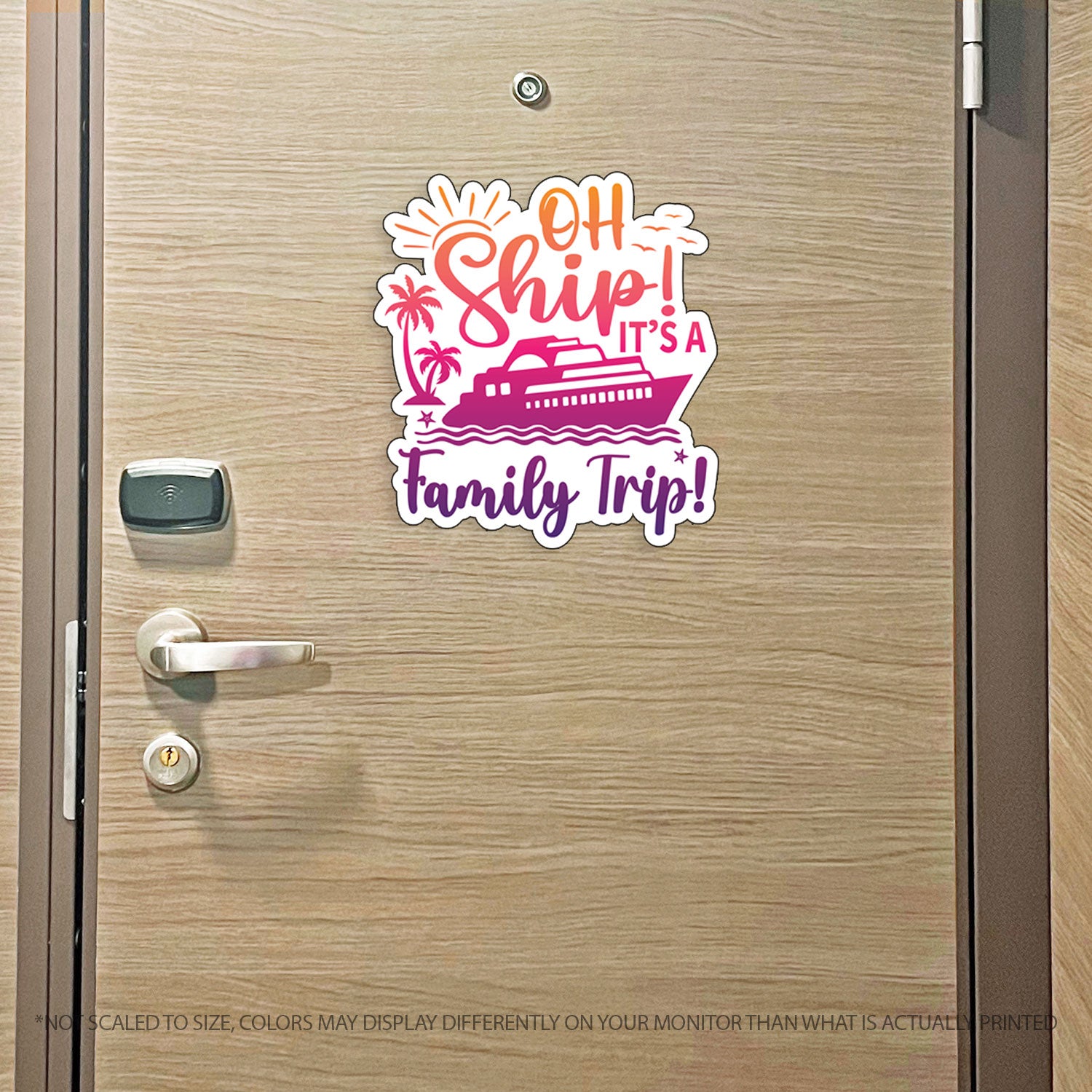 Family Trip Cruise Magnet - Punny Oh Ship! It's a Family Trip - Several Colors