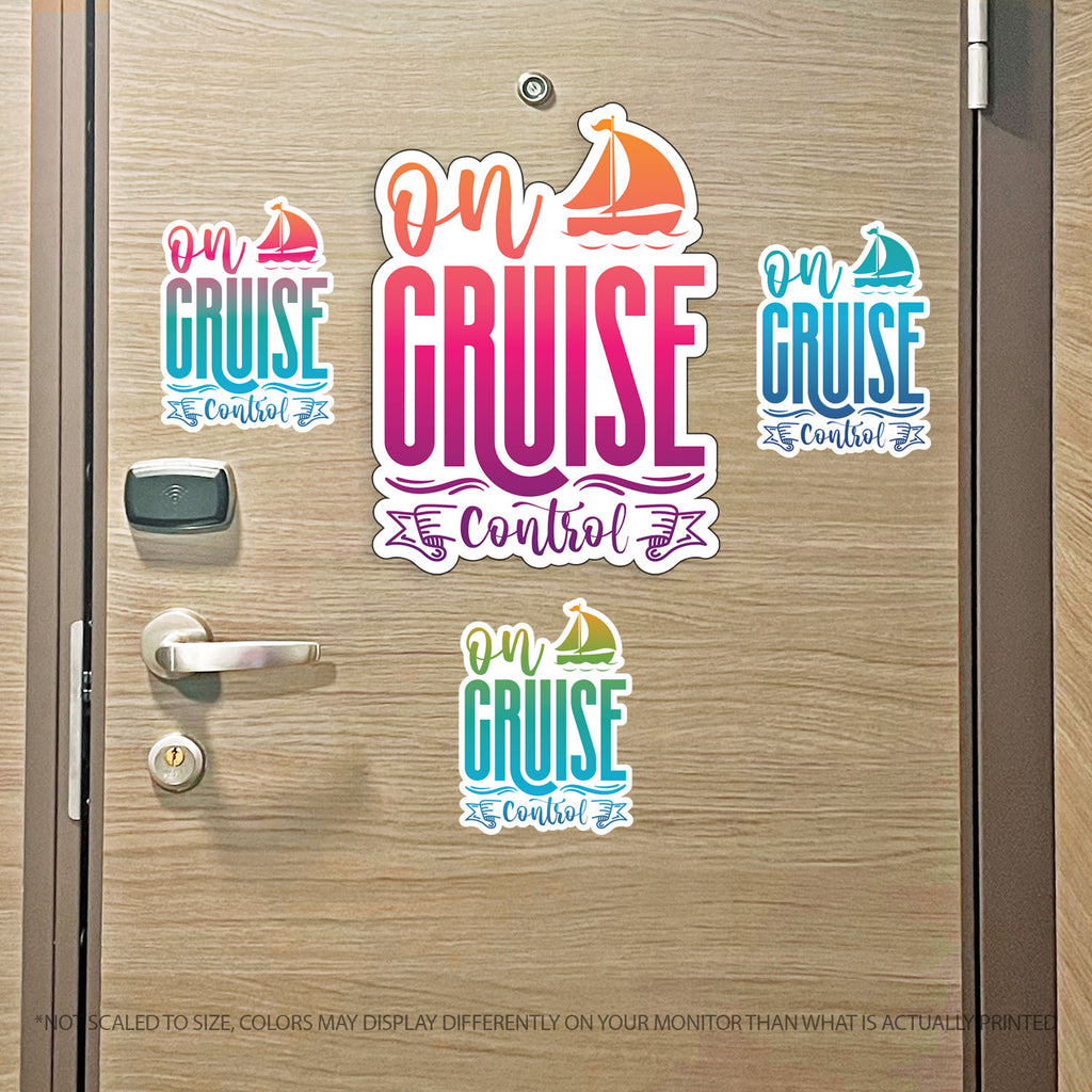 On Cruise Control - Punny Cruise Magnet - Several Colors