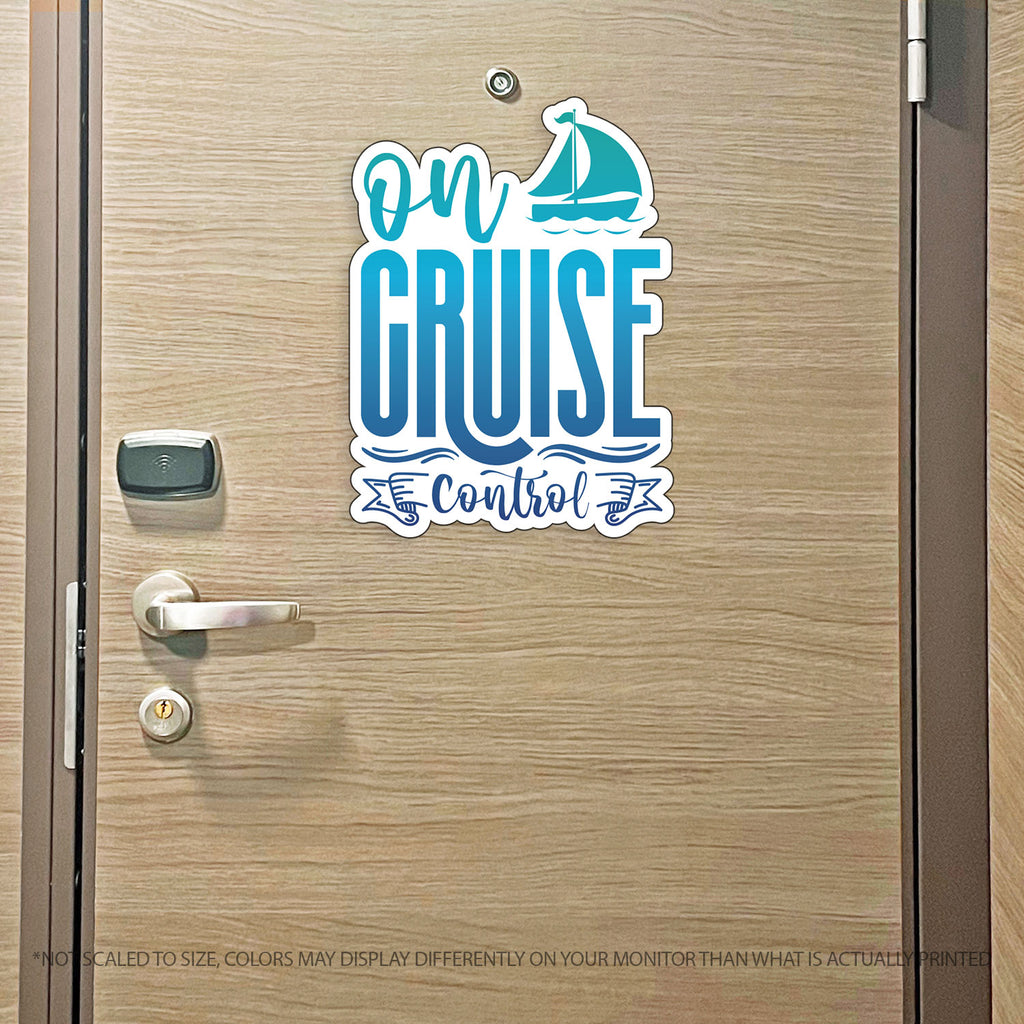 On Cruise Control - Punny Cruise Magnet - Several Colors