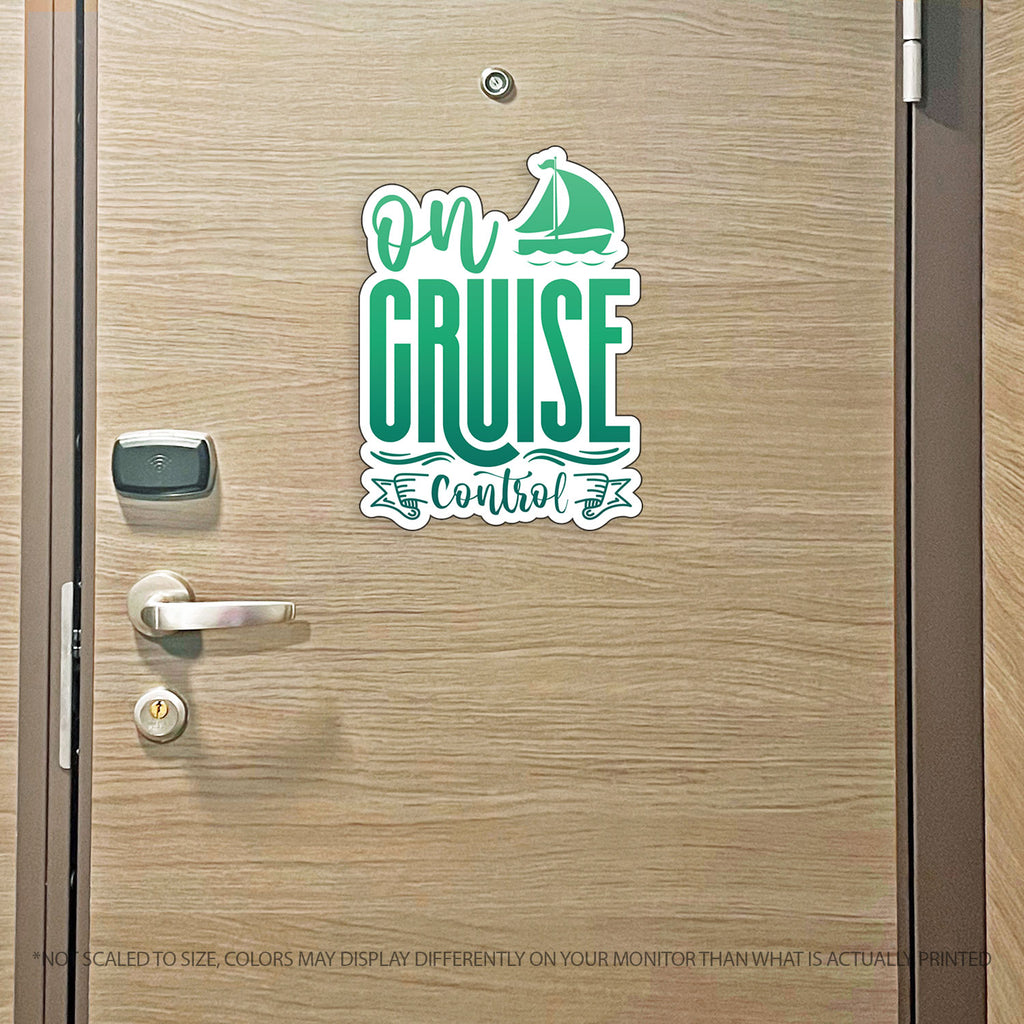 On Cruise Control - Punny Cruise Magnet - Several Colors