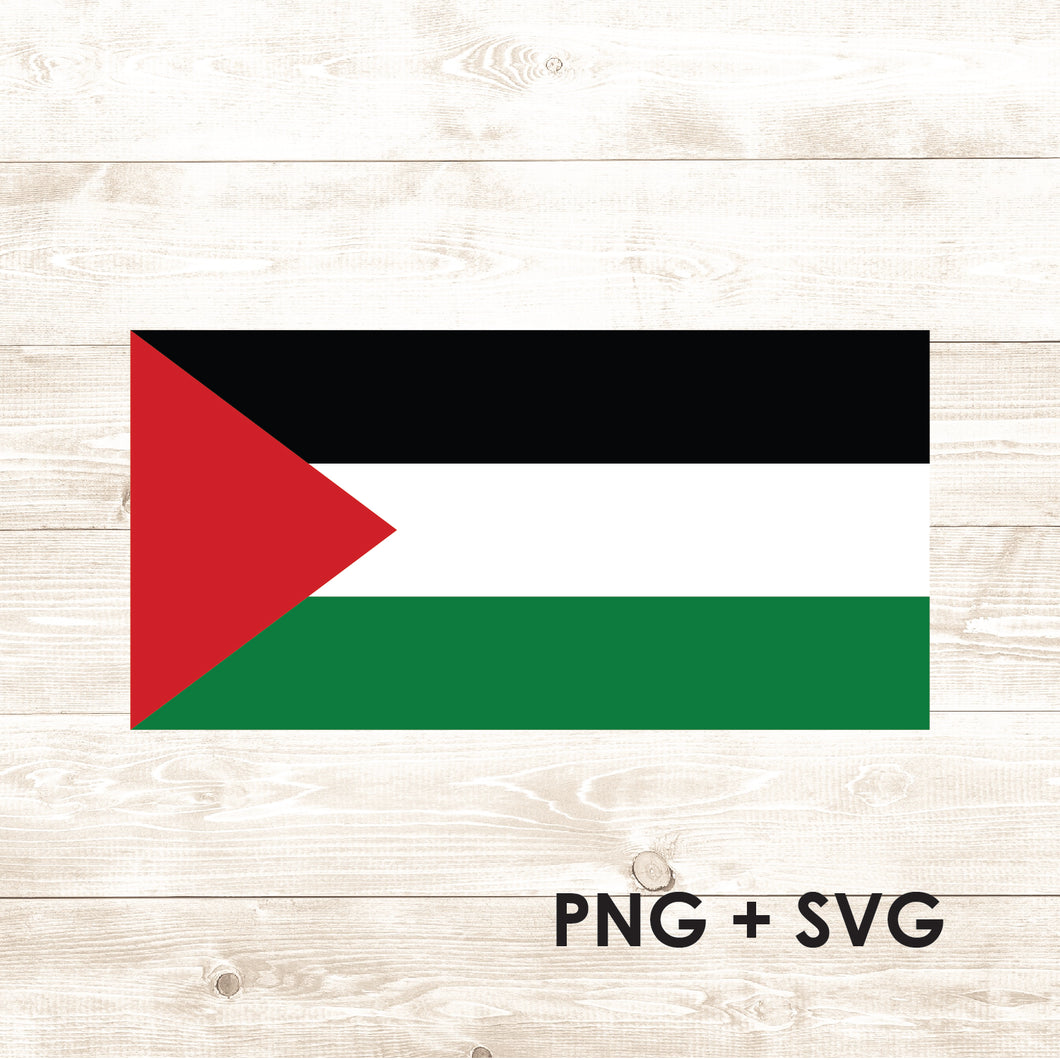 Palestine Flag - SVG + PNG - Digital Download-Digital Download-Too Sweet SVGs