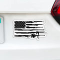 Gun Rifle American Flag Magnet