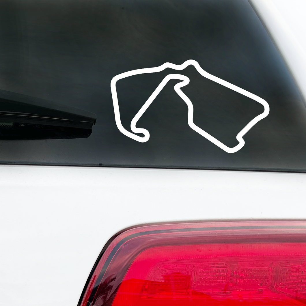 Silverstone Circuit Track Race Track Decal (England)