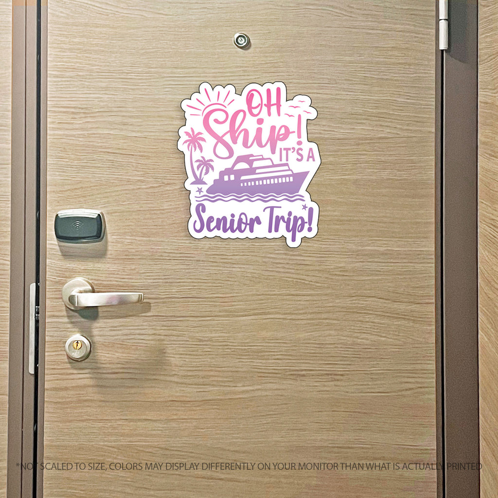 Custom Trip Cruise Magnet - Punny Oh Ship! It's a Custom Trip - Several Colors