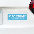 Student Driver Please Be Kind Magnet, Funny New Driver Car Magnet - Several Color Options Available
