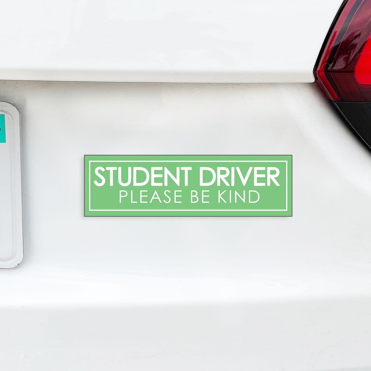 Student Driver Please Be Kind Magnet, Funny New Driver Car Magnet - Several Color Options Available