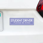 Student Driver Please Be Kind Magnet, Funny New Driver Car Magnet - Several Color Options Available