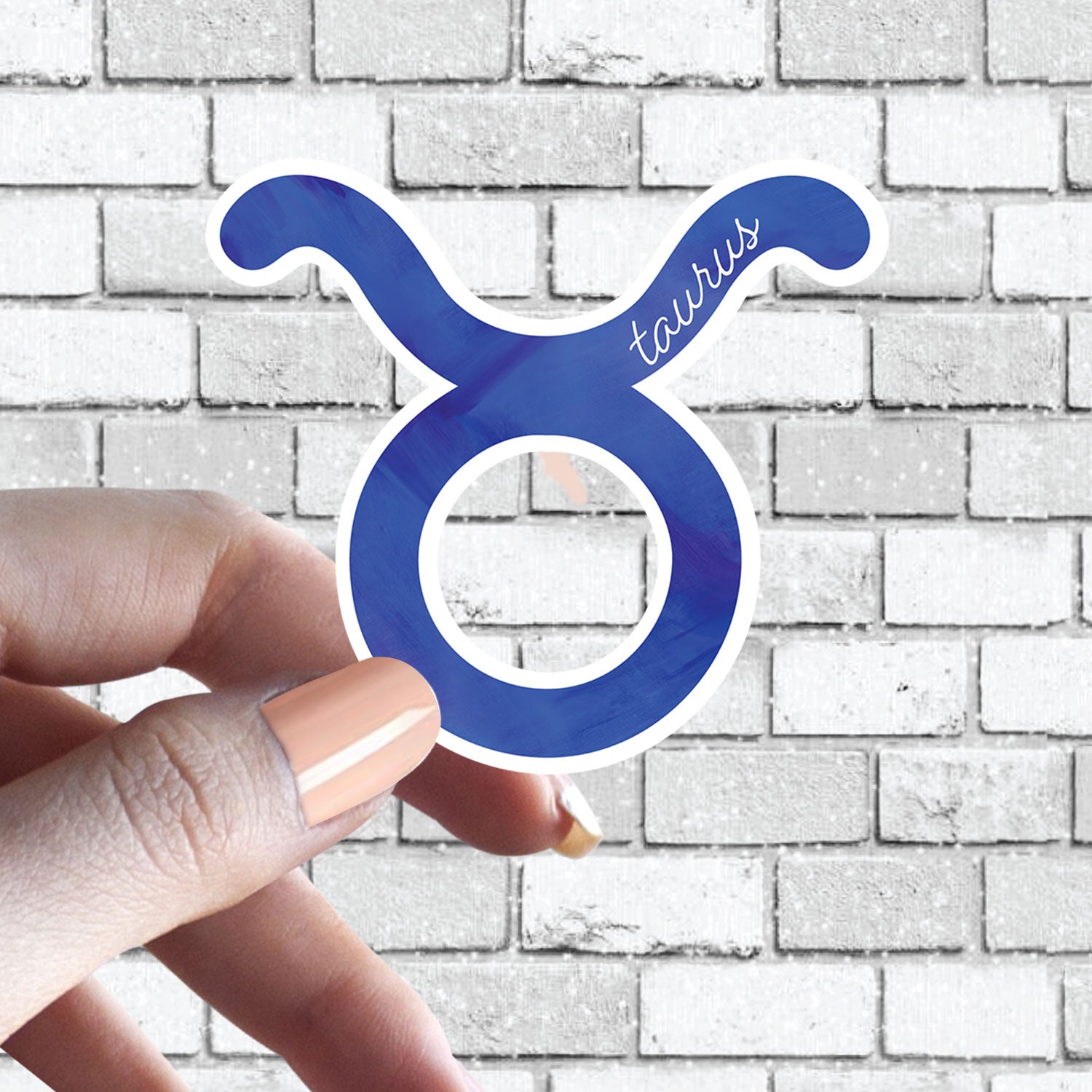 Zodiac Sign Sticker - w/ Cute Cursive Writing