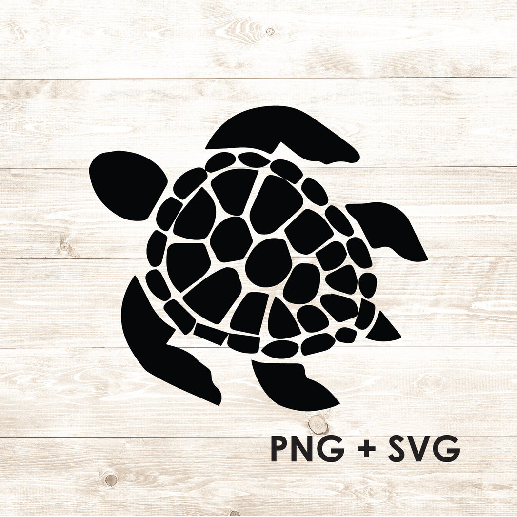 Sea Turtle - Turtle - SVG + PNG - Digital Download