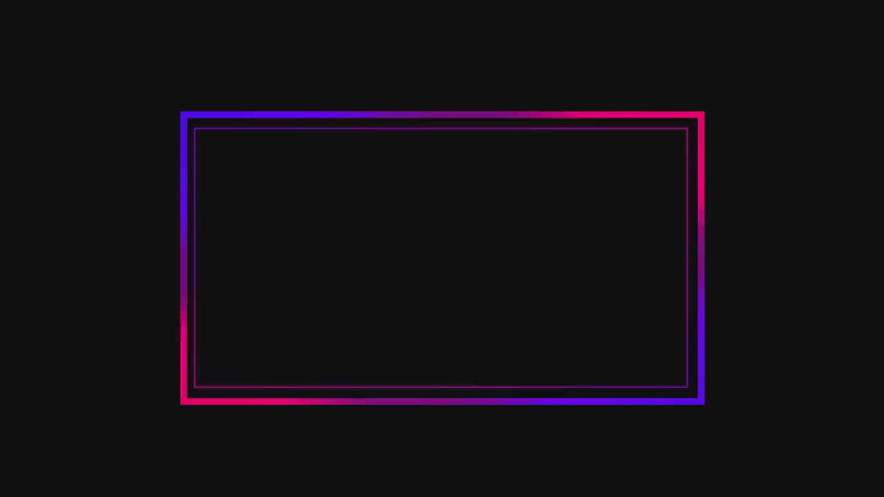ANIMATED Red Blue Purple Neon Camera Webcam Overlay