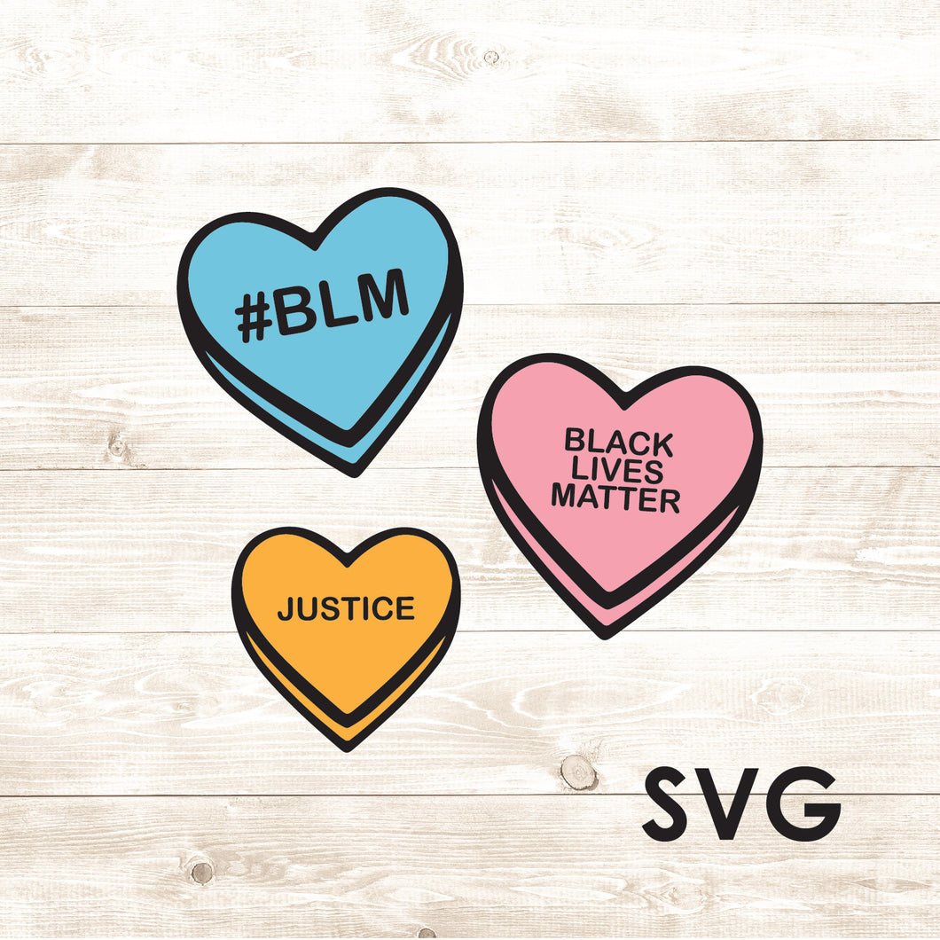 BLM Candy - Black Lives Matter - SVG + PNG - Digital Download