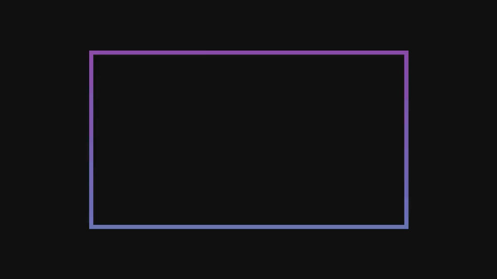ANIMATED SINGLE Frame Blue Purple Neon Camera Webcam Overlay