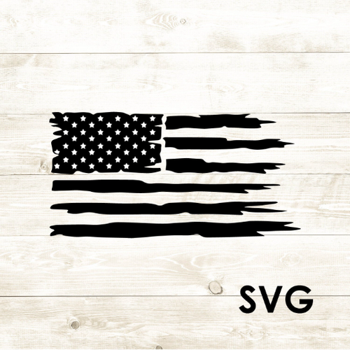 Distressed Gun Flag - American Flag - SVG + PNG - Digital Download-Digital Download-Too Sweet SVGs