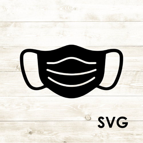 Mask - Covid-19 Protective Safety Gear - SVG - Digital Download-Digital Download-Too Sweet SVGs