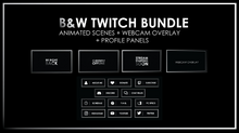 Load image into Gallery viewer, Black and White Twitch BUNDLE-Twitch-Too Sweet SVGs
