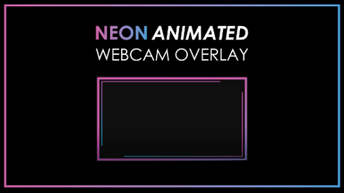 ANIMATED Pink Blue Neon - Snake Animation - Camera Overlay-Twitch-Too Sweet SVGs