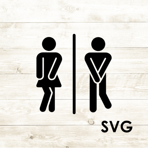 Restroom Sign - Funny - SVG - Digital Download-Digital Download-Too Sweet SVGs