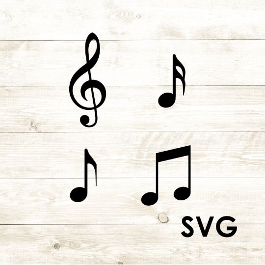 Music Notes -Musical - SVG - Digital Download-Digital Download-Too Sweet SVGs