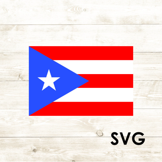 Puerto Rico Flag - SVG + PNG - Digital Download-Digital Download-Too Sweet SVGs