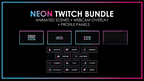 NEON Twitch Pink Blue BUNDLE-Twitch-Too Sweet SVGs