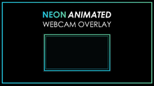 Load image into Gallery viewer, ANIMATED Blue Green Neon Camera Webcam Overlay Color Shift Animation-Twitch-Too Sweet SVGs
