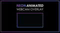 ANIMATED SINGLE Frame Blue Purple Neon Camera Webcam Overlay-Twitch-Too Sweet SVGs