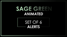 Load image into Gallery viewer, ANIMATED ALERTS Sage Green Notification Alert-Twitch-Too Sweet SVGs
