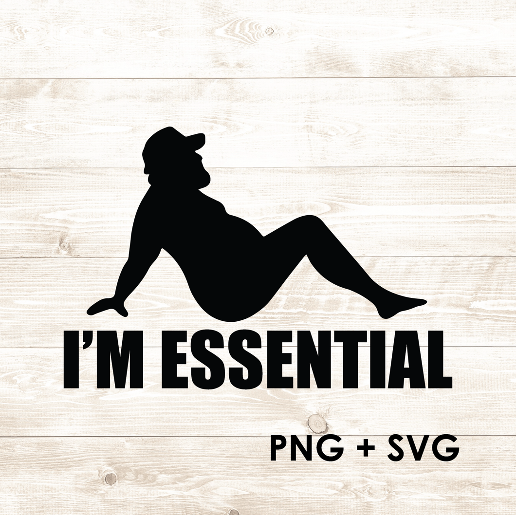 I'm Essential - Truck Driver Trucker - SVG + PNG - Digital Download-Digital Download-Too Sweet SVGs