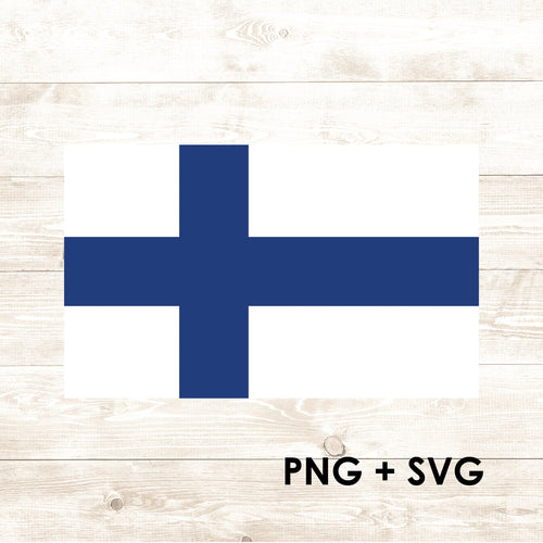 Finland Flag - Finns - Finnish Flag- SVG + PNG - Digital Download-Digital Download-Too Sweet SVGs