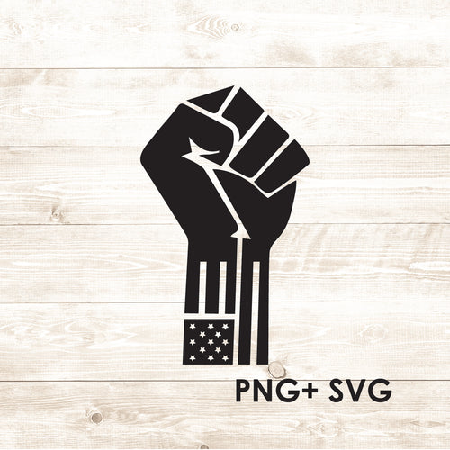 Fist Flag - Justice - SVG - Digital Download-Digital Download-Too Sweet SVGs