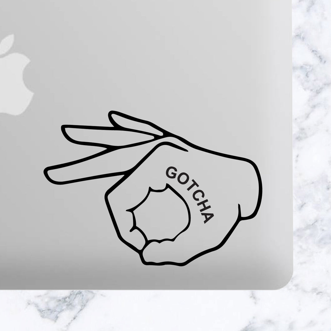 Funny Gotcha Made you look Circle Game Vinyl Decal Car Decal, Tumbler Decal, Laptop Decal, ETC