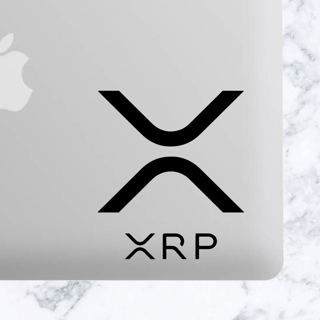 XRP Ripple Cryptocurrency Crypto Vinyl Decal Car Decal, Tumbler Decal, Laptop Decal, ETC