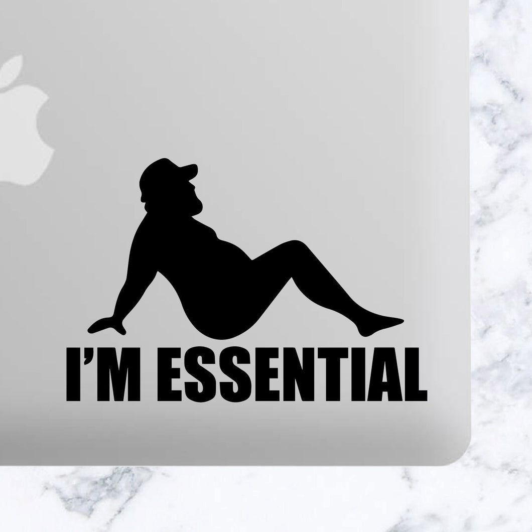 Essential Worker, Sexy Trucker Truck Driver I'm Essential Funny Vinyl Decal Car Decal, Tumbler Decal, Laptop Decal, ETC