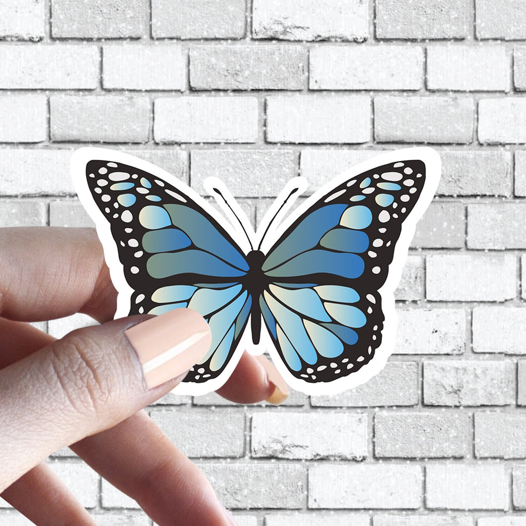 Blue Butterfly Sticker