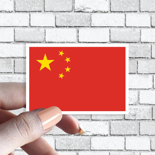 Chinese China Flag Country Sticker