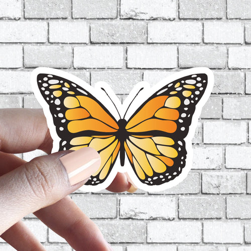 Orange Butterfly Sticker