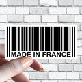 Made in France Sticker, French Pride Country Barcode Sticker