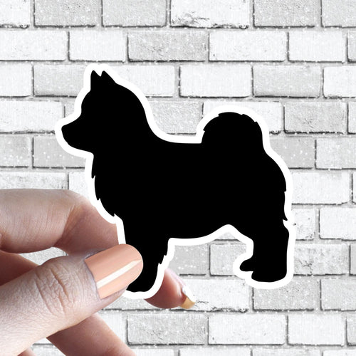 Pomsky Dog - I love my Pomsky Dog Sticker Black and White