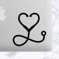Nurse I Love being a Nurse Heart Stethoscope Vinyl Decal Car Decal, Tumbler Decal, Laptop Decal, ETC