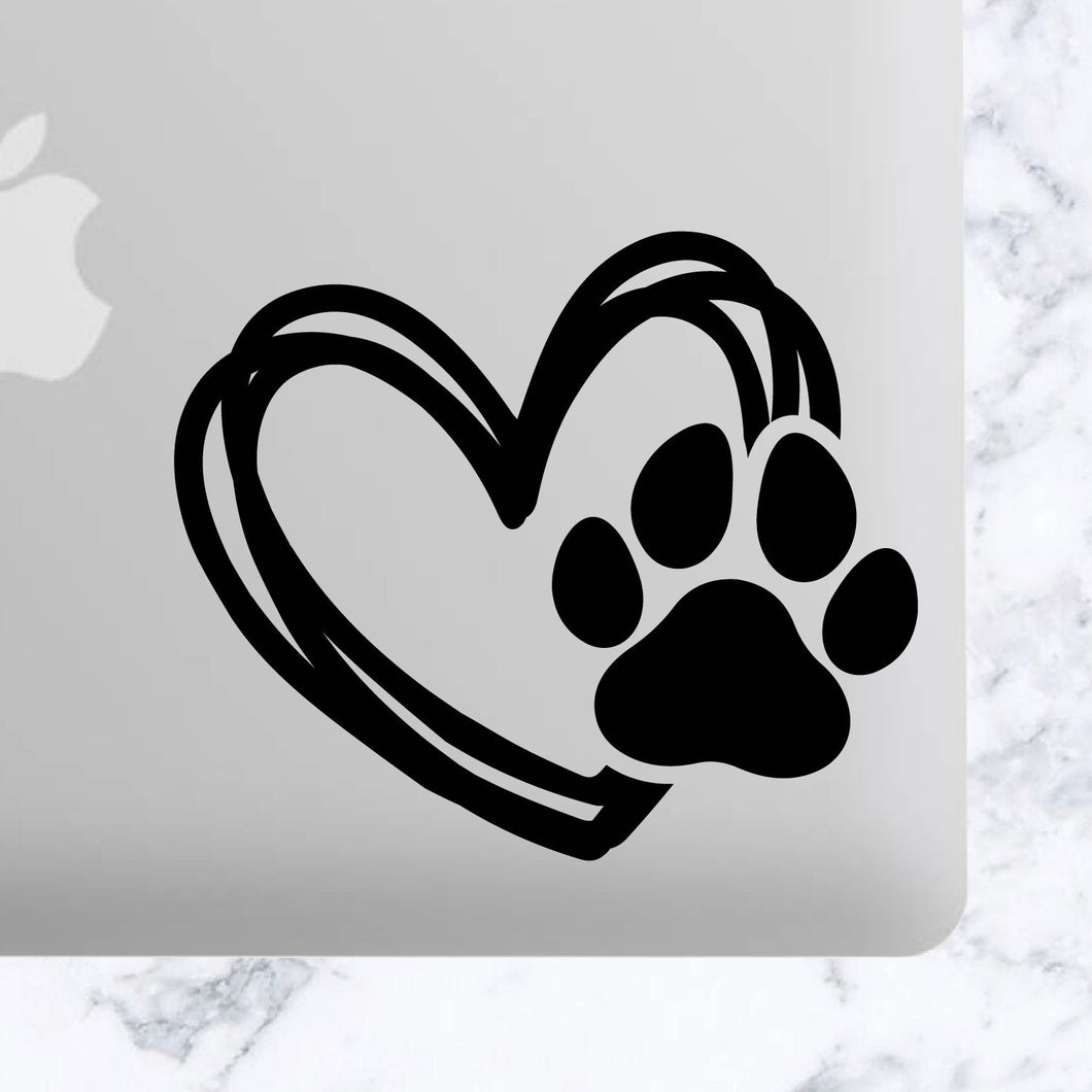 Love Heart Dogs Cats Pets Cute Stacked Heart Dog Lover Vinyl Decal Car Decal, Tumbler Decal, Laptop Decal, ETC