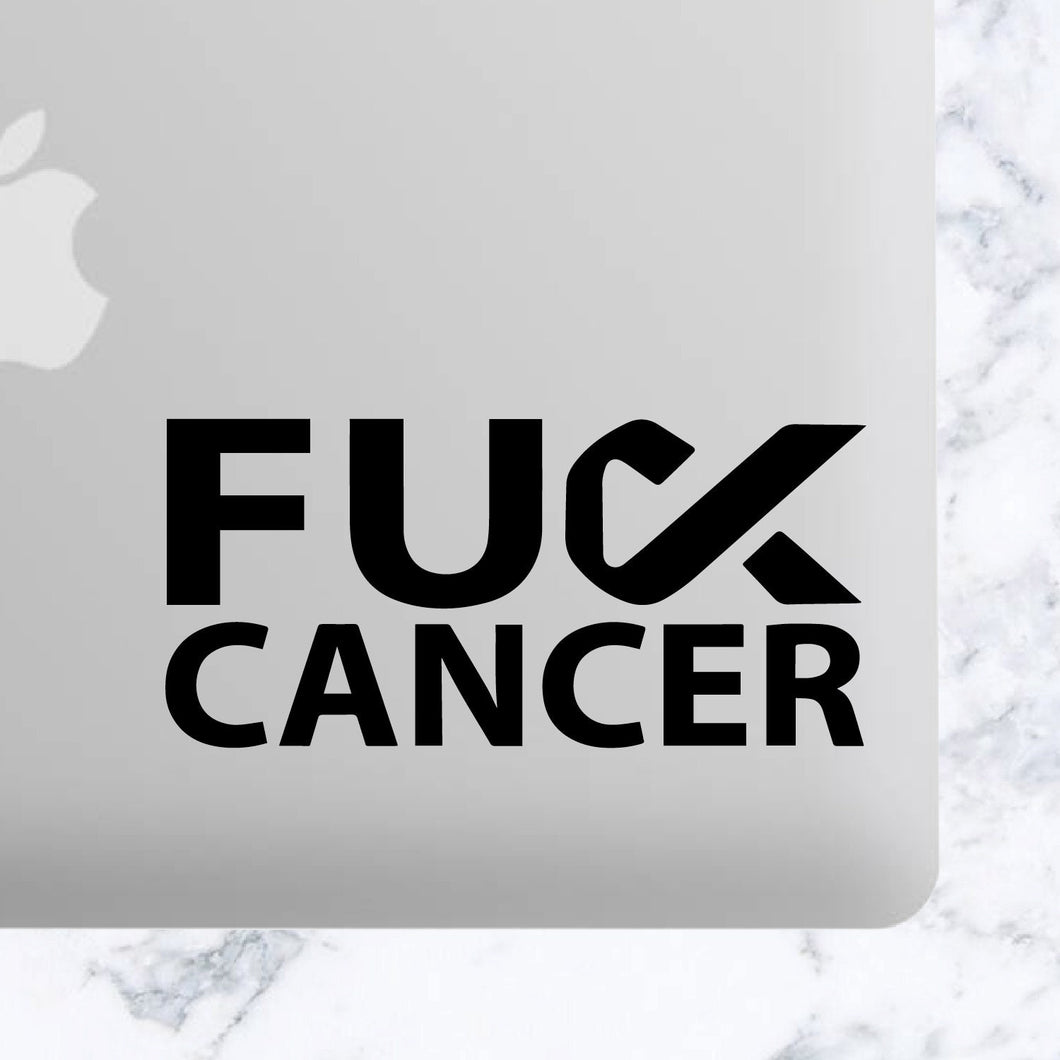 Fuck Cancer Vinyl Decal, Cancer Awareness, Cancer Survivor, Beat Cancere, Cancer Car Window Decal, Tumbler Decal, Laptop Decal, ETC