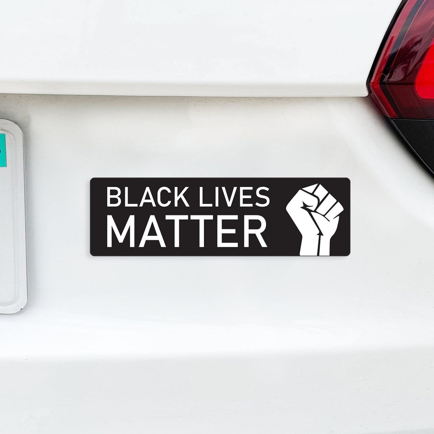 Black Lives Matter Fist Bumper Sticker Style Magnet 9" x 3"