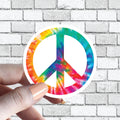 Peace Sign Tie Dye Sticker Custom Size