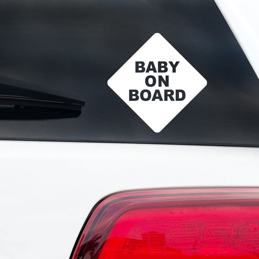 Baby On Board DECAL Vinyl Caution Sign Babies On Board Twins Great for Car, Car, Truck, Laptop, Computer, ETC.)