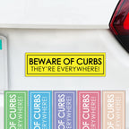 Funny Beware of Curbs They're Everywhere Magnet - Learning How to Drive