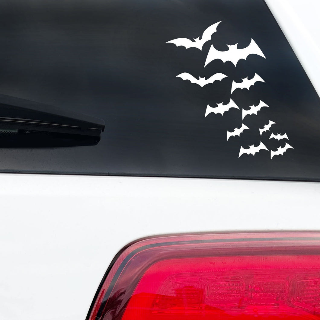 Bats Sticker Sheet Spooky Swarm of Bats Halloween Goth Emo Vinyl Decal Car Decal, Tumbler Decal, Laptop Decal, ETC