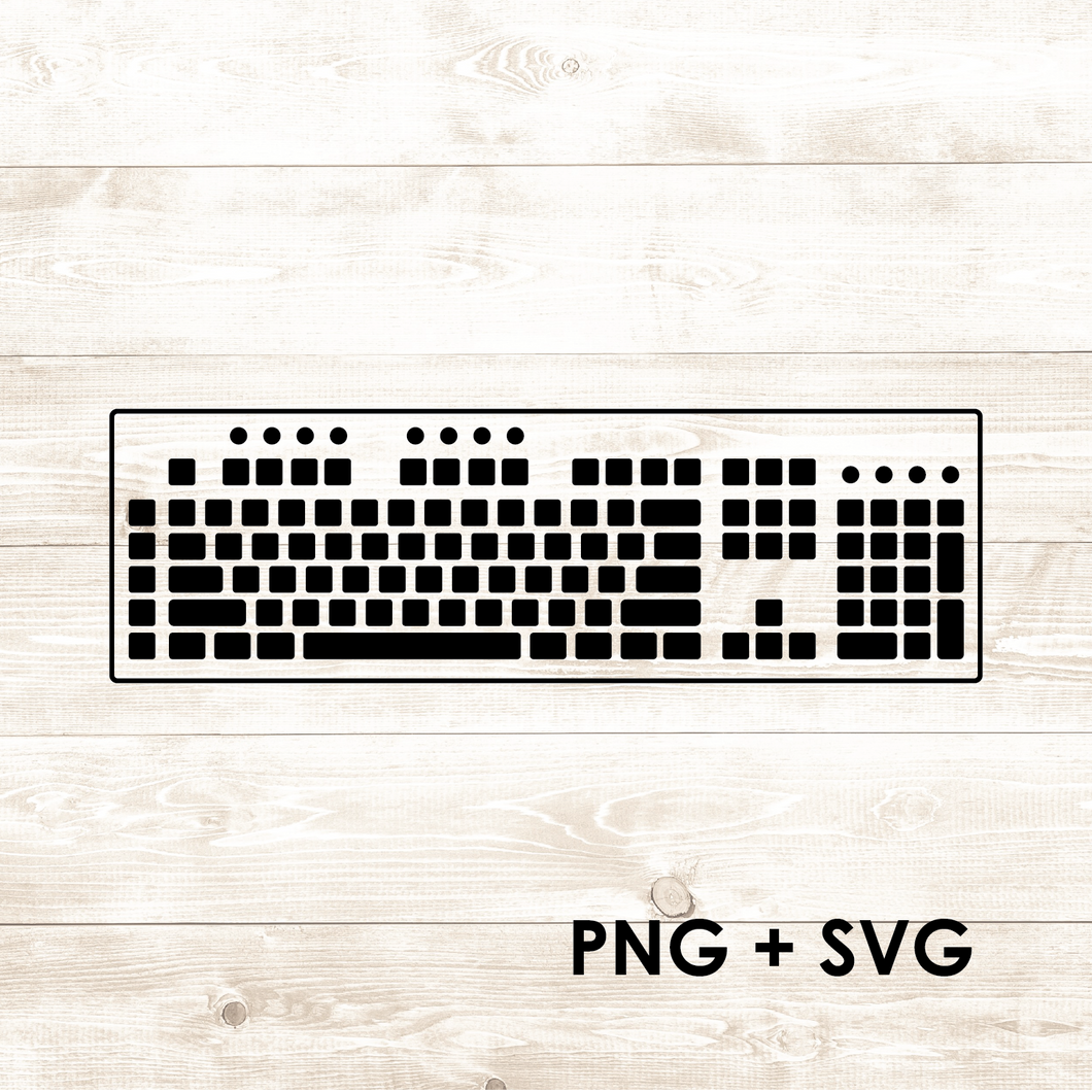 Gaming Keyboard Mechanical - SVG + PNG - Digital Download-Digital Download-Too Sweet SVGs