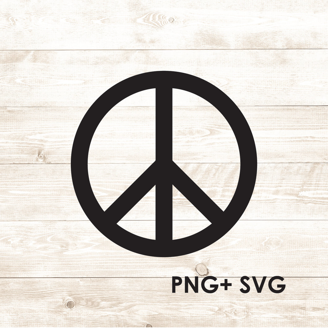 Peace Sign - SVG + PNG - Digital Download-Digital Download-Too Sweet SVGs